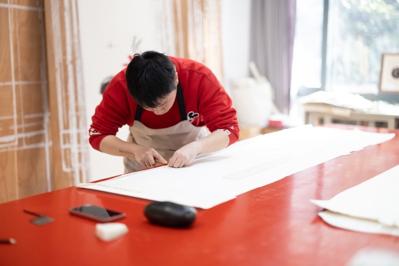 houtblokschildering 