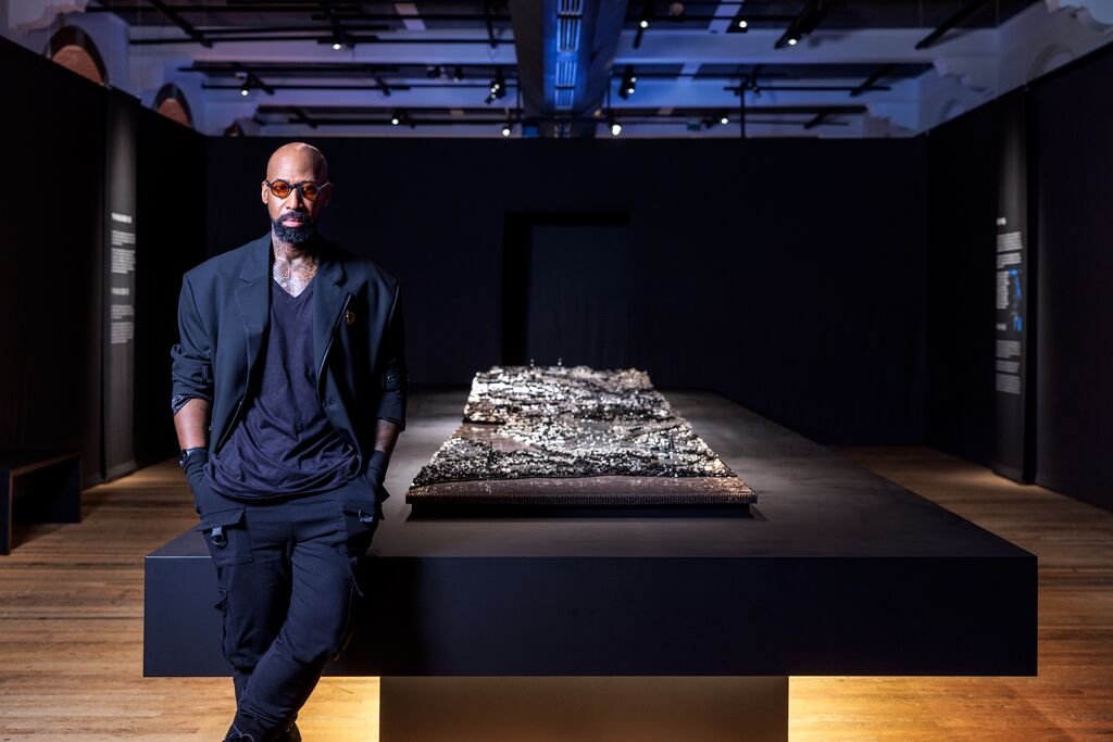 Ekow Nimako with Building Black Civilizations - The Nile 3023 CE © Aad Hoogendoorn