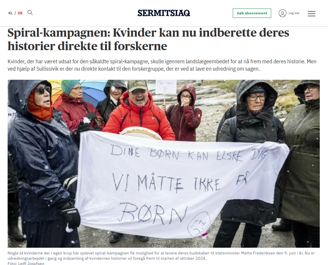 Spiral-kampagnen: Kvinder kan nu indberette deres historier direkte til forskerne