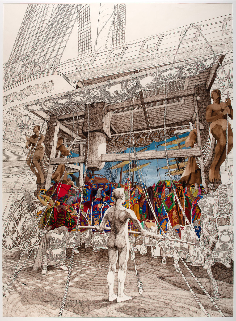 Gates of Return II, Julien Sinzogan, Benin 2009, Collectie Wereldmuseum TM-6411-1