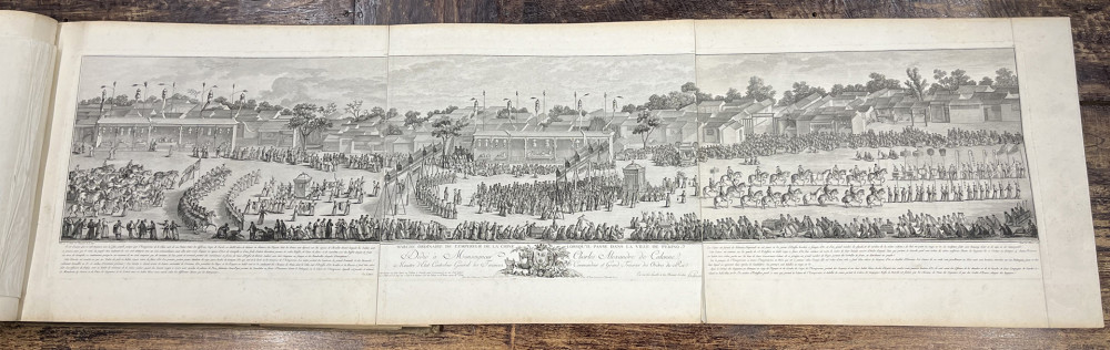 [Suite des seize estampes representant les conquêtes de l’empereur de la Chine, pl. XVIII-XX, gegraveerd door Isidore-Stanislas Helman]