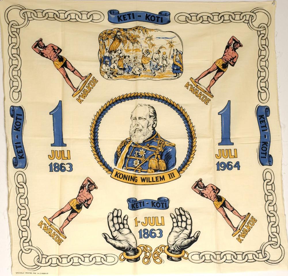 Team Autodidact Katoenen doek (angisa) met afbeelding van Koning Willem III 
