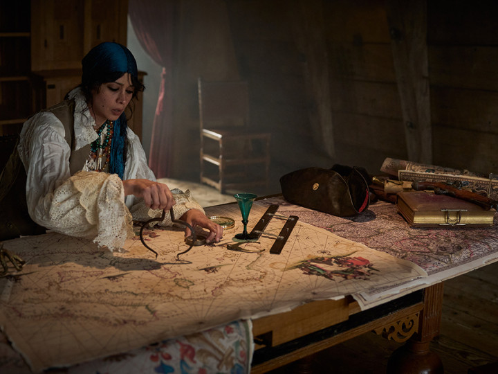 Still from A Sunken Tale of Losses Delayed, film, Larissa Sansour and Søren Lind, 2026