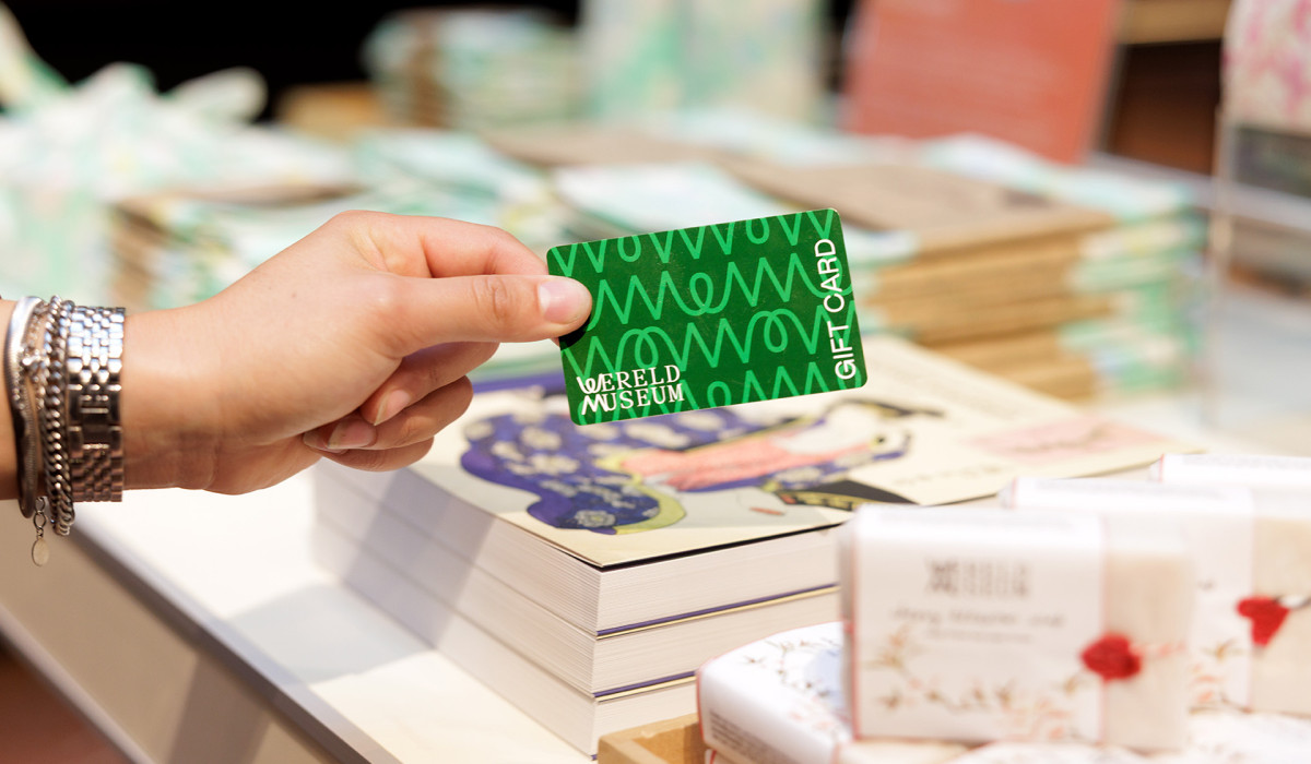 Giftcard in de museumshop