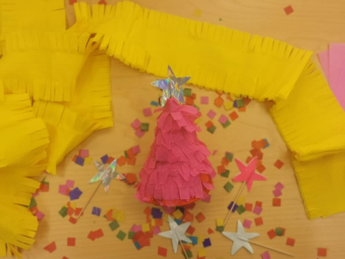 Eindresultaat Pinata kerstboom